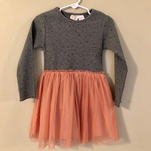 Long sleeve onsie with mesh skirt